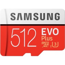 Samsung EVO Plus 100 Mb/s microSDXC UHS-I U3 512 GB MB-MC512GA